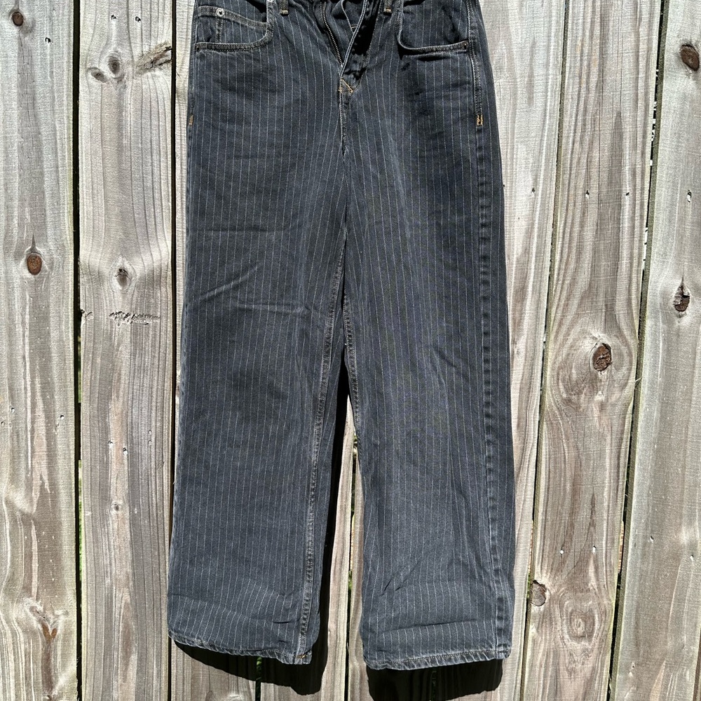 Urban Outfitters Striped Black Jeans